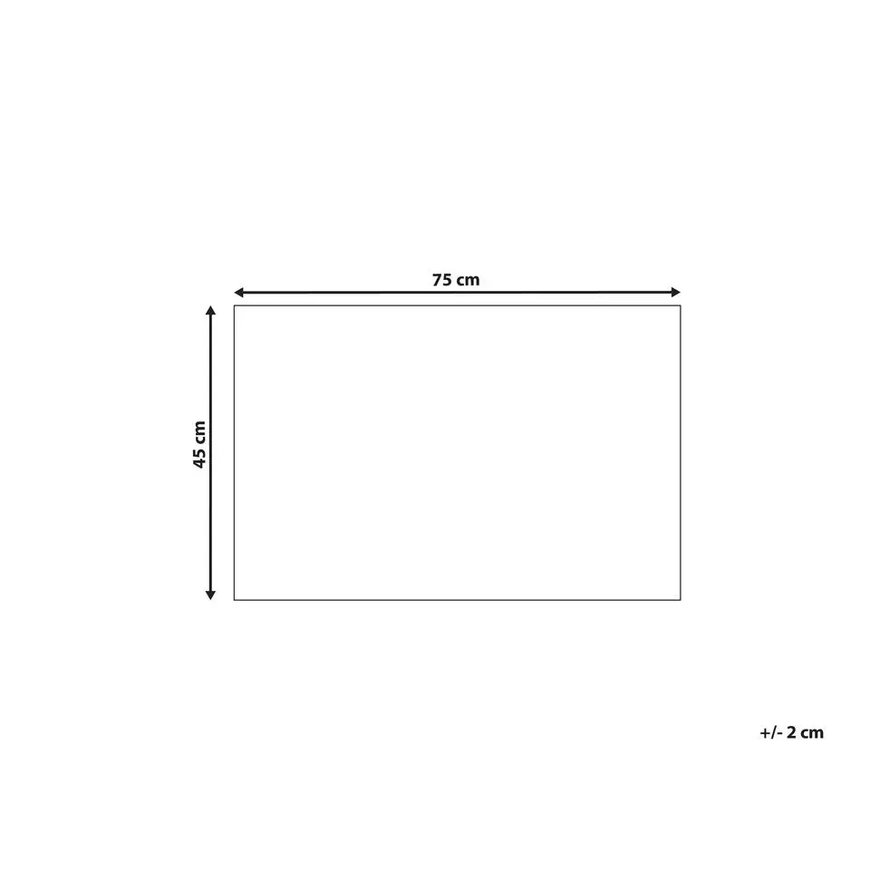 TANDYKUL - Deurmat - Natuurlijk/Zwart - 45 x 75 cm - Polyester