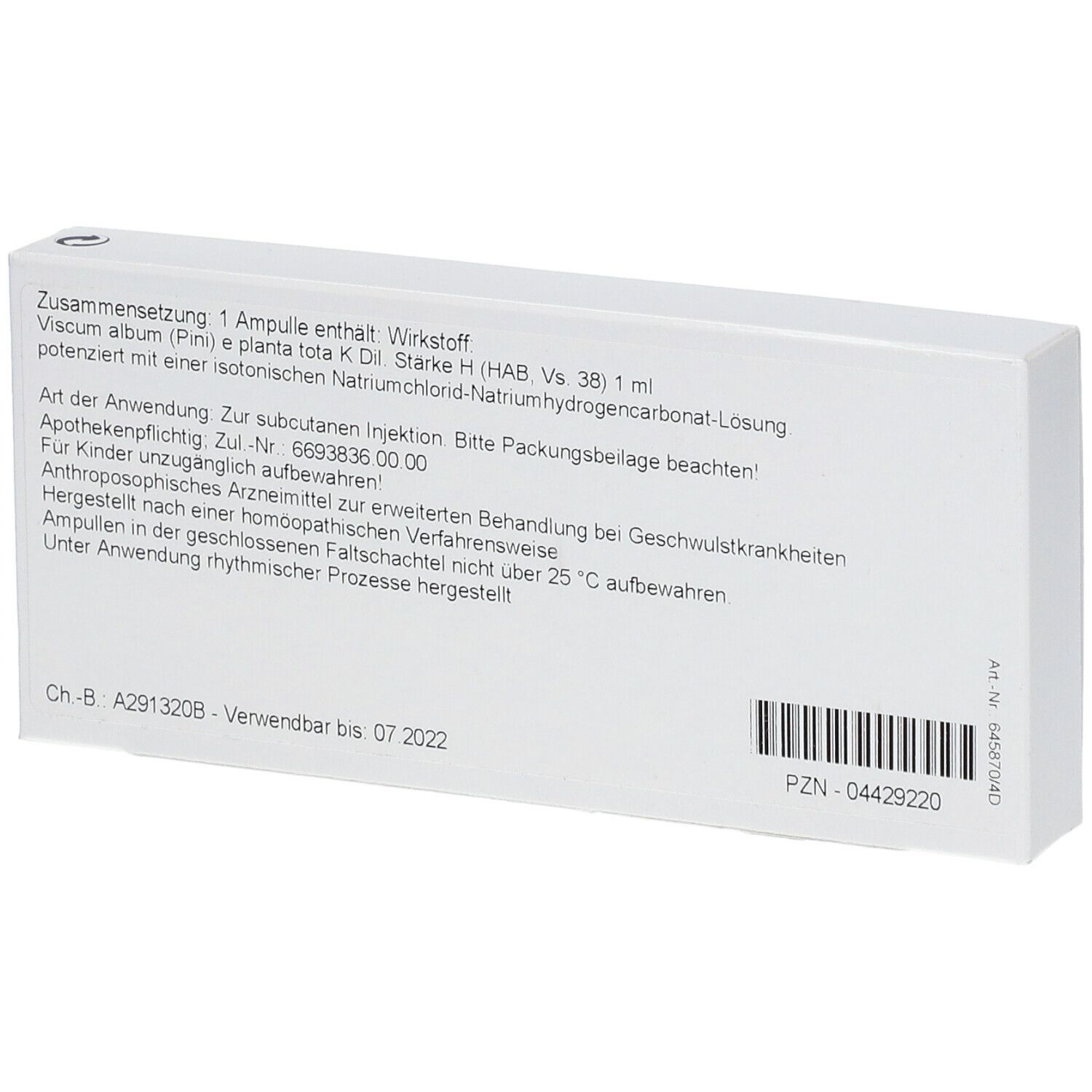 WALA® Iscucin Pini St.H Amp.