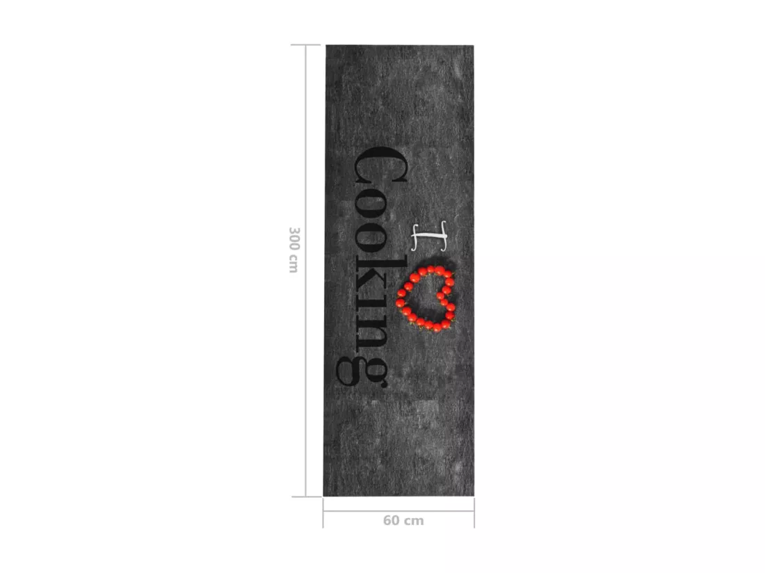 Tapis de cuisine lavable Cooking 60x300 cm