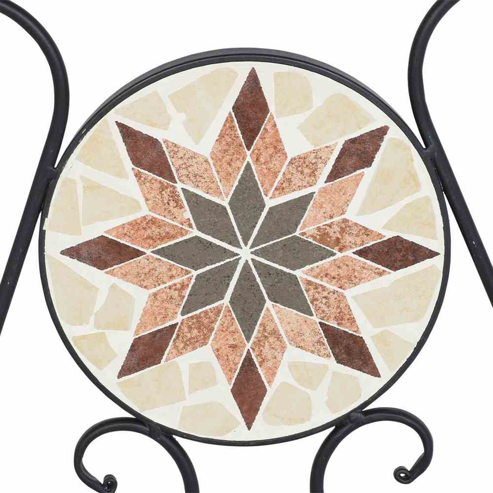 Stuhl STELLA - schwarz - Mosaikoptik - klappbar