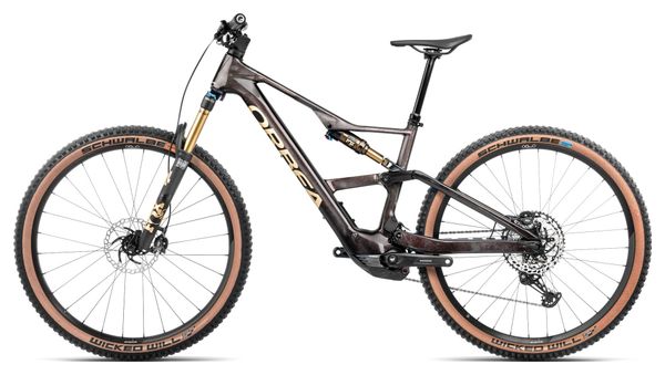 VTT Électrique Tout-Suspendu Orbea Rise SL M10 Shimano Deore XT/SLX 12V 420 Wh 29'' Gris Cosmic Carbon View 2025