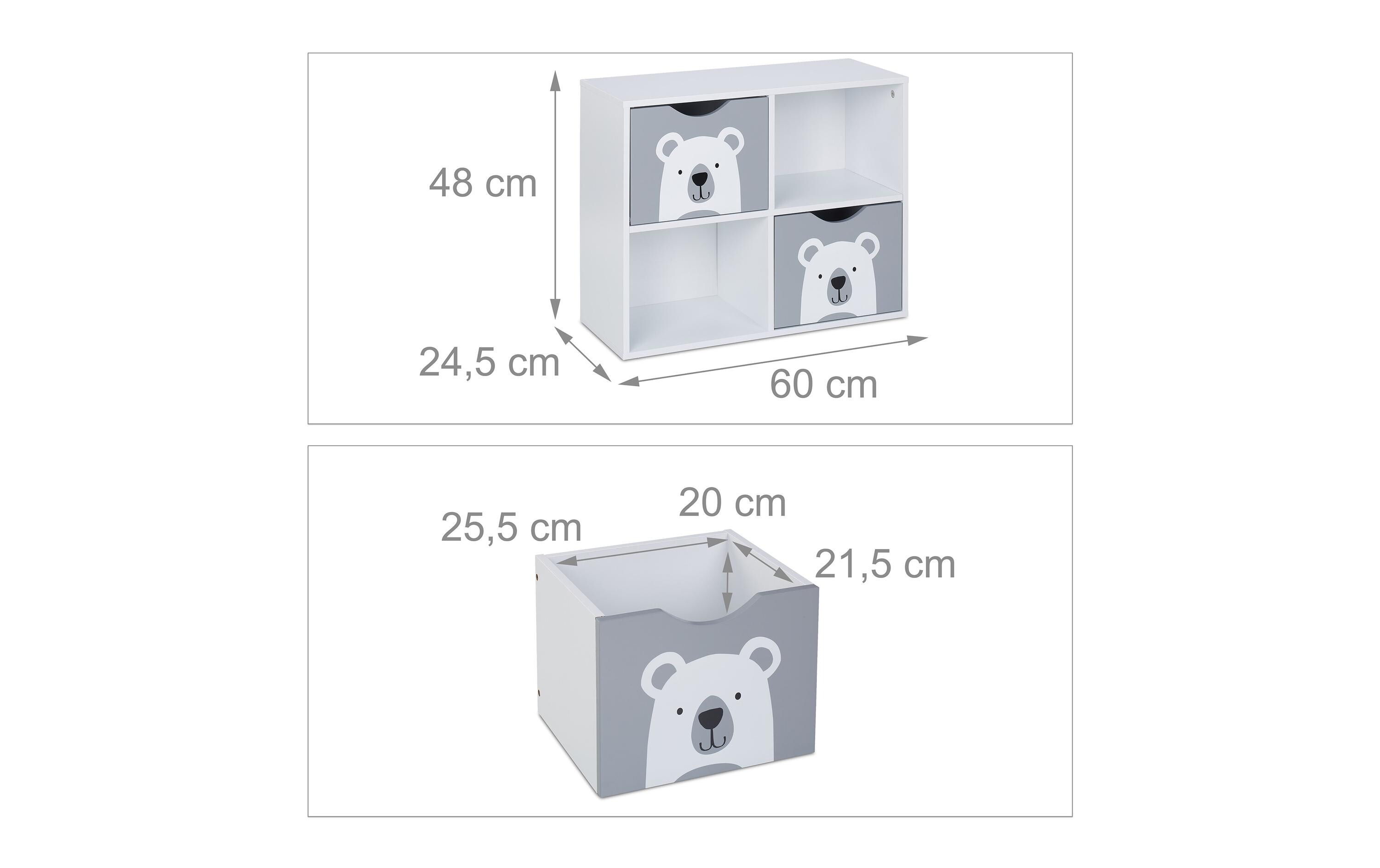 Regal Bär, MDF / KiefernKinderregal