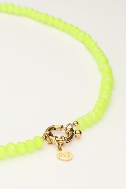 Groene kralenketting met slotje