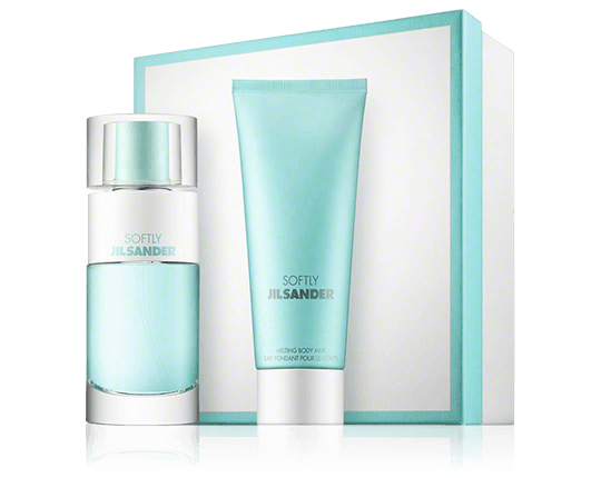 Jil Sander Softly Set mit Melting Body Milk 80ml-75ml