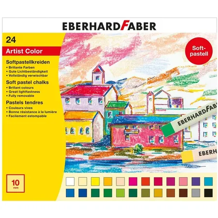 Eberhard Faber Artist Color Softpastellkreiden in 24 brillanten Farben