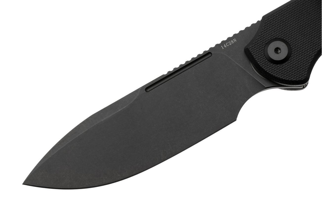 Eutektik Binary BIN-BBW-R Blackwashed 14C28N, Black G10, zakmes