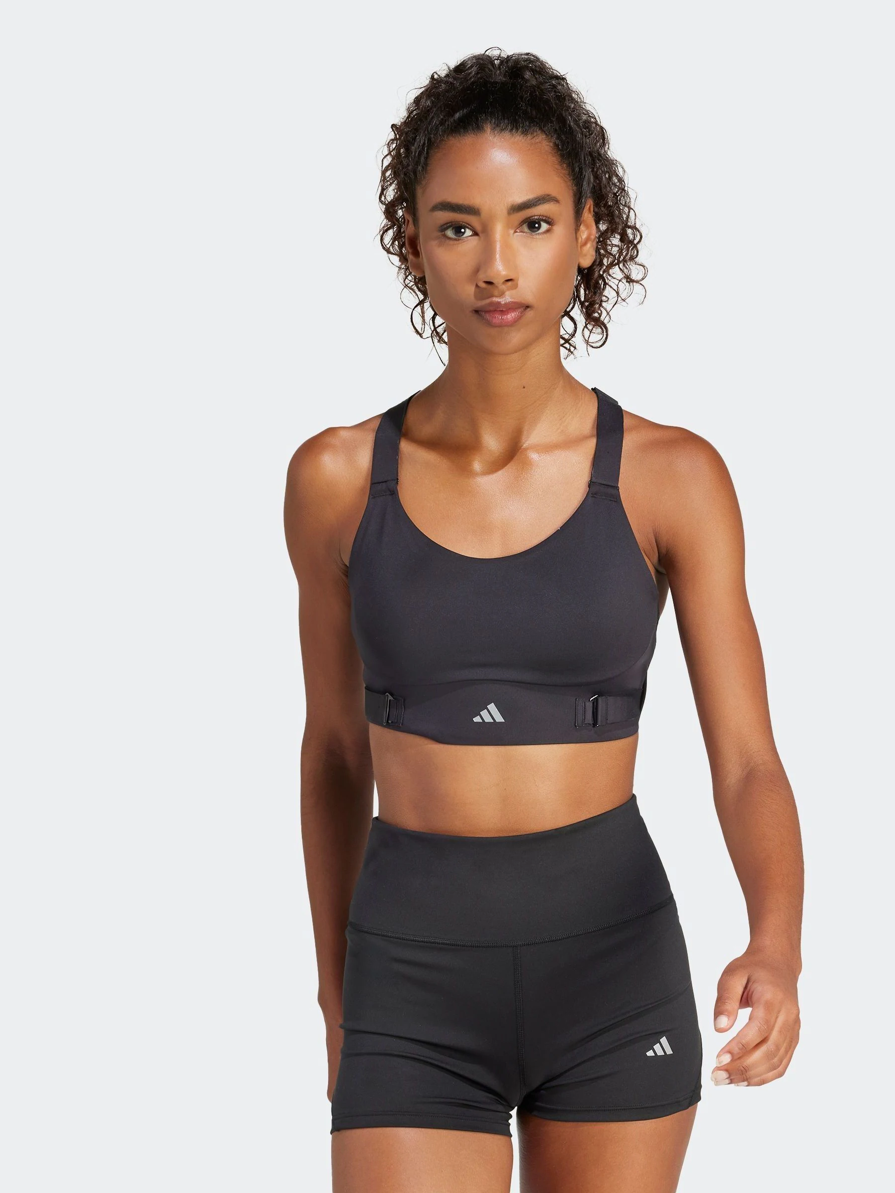 Zwart - adidas FastImpact Luxe hardloopbeha met veel ondersteuning