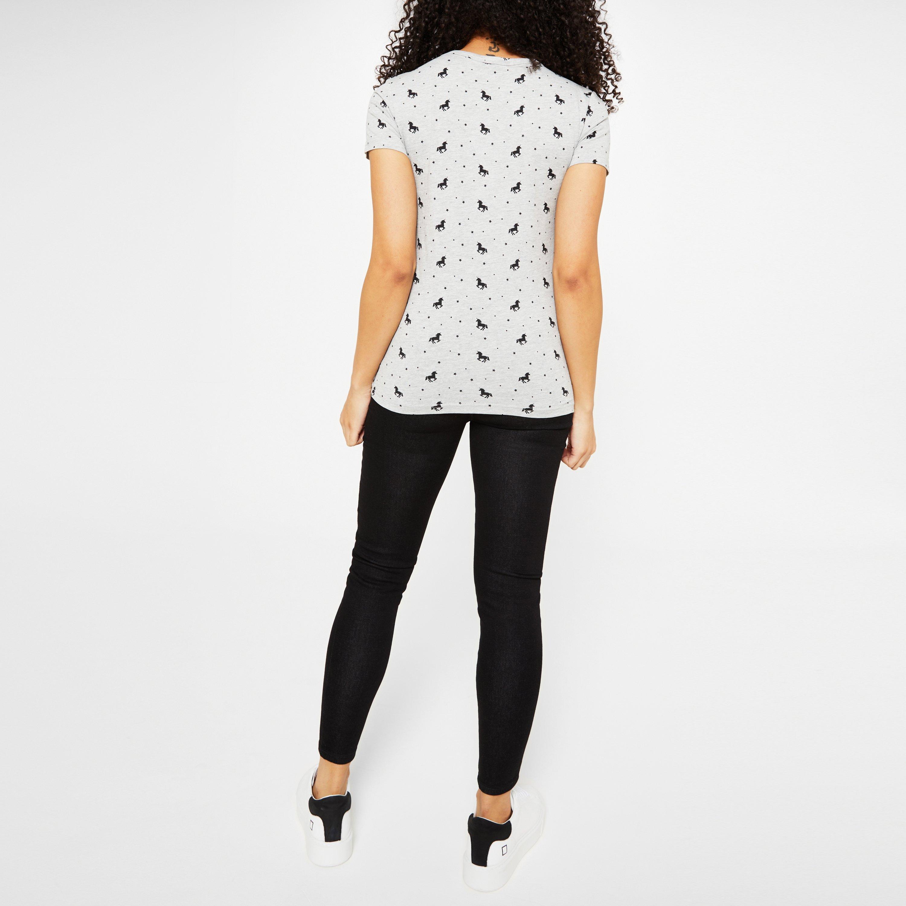 Miso Printed Boyfriend T Shirt