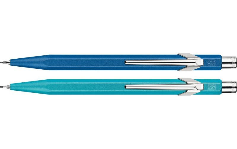 Druckbleistift 844 Colormat-X 0.7 mm BlauBleistift mit Metalletui