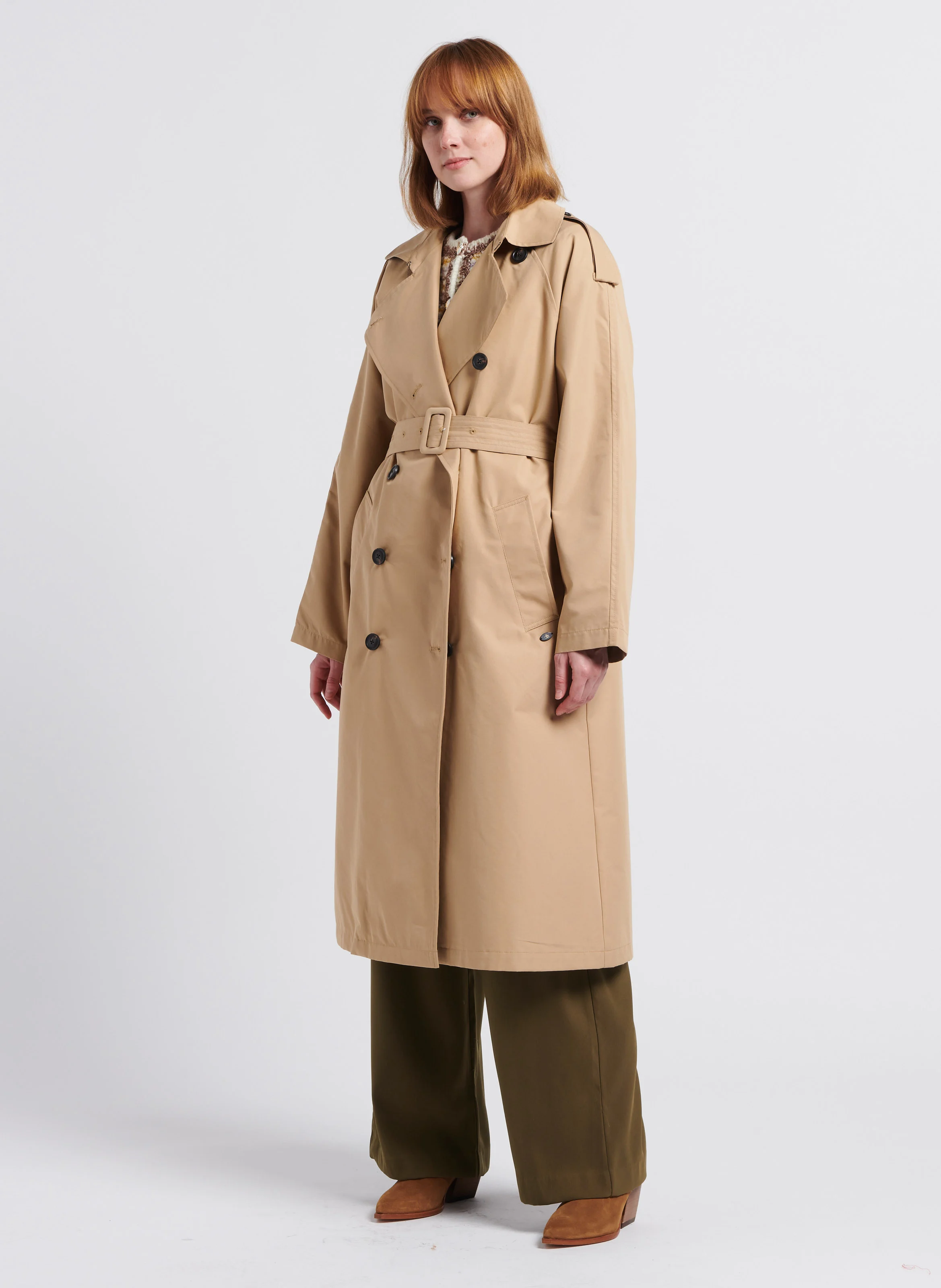 WINNIE MIA - Pantalon cargo fluide| Kaki