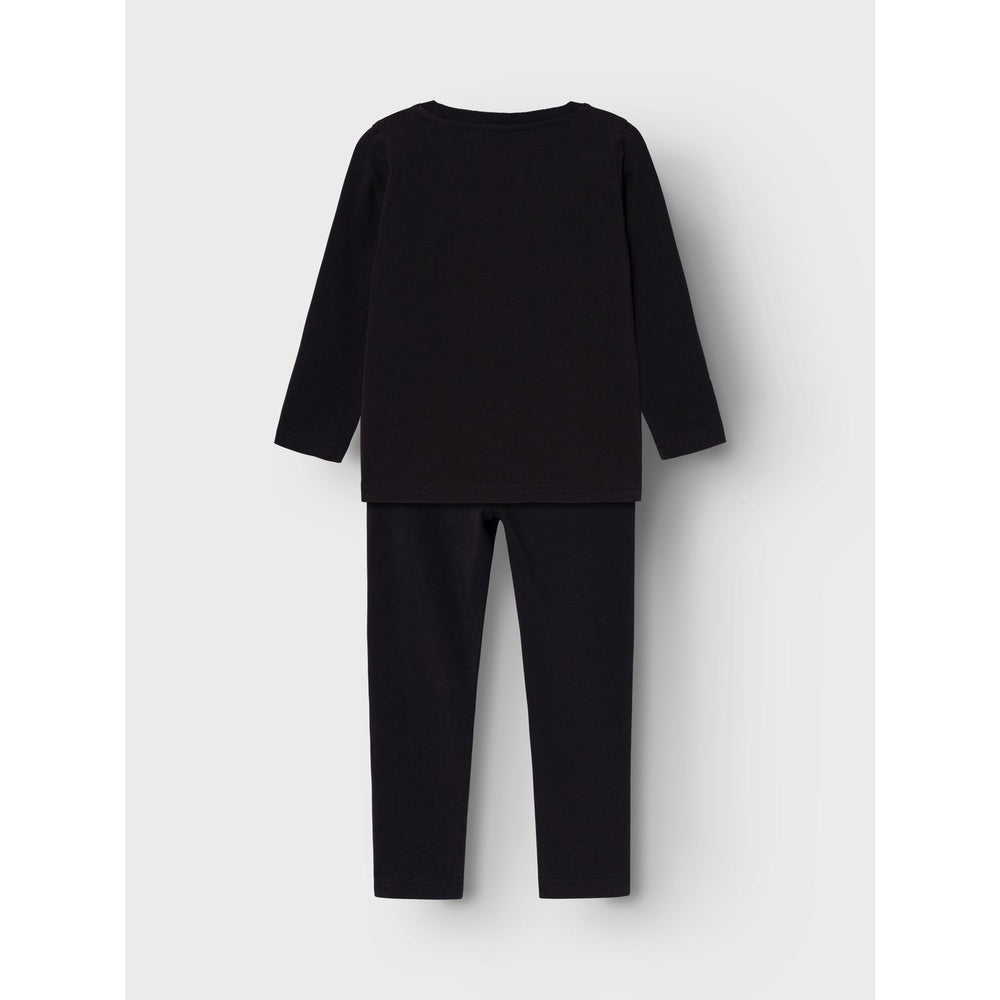 Køb Name It Black Pink Oween Top Sæt Skeleton