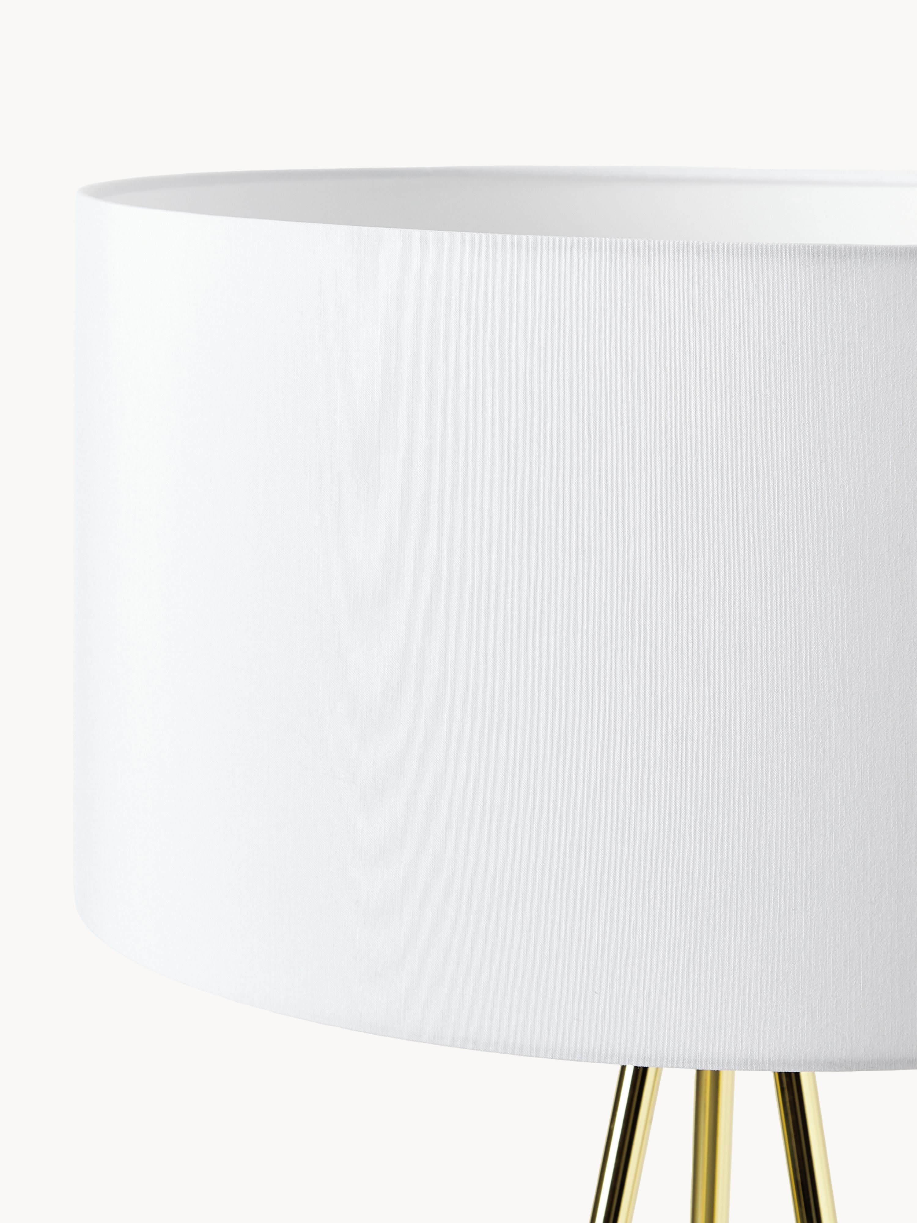 Tripod vloerlamp Cella met stoffen lampenkap