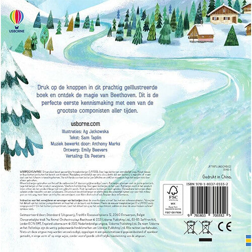 Uitgeverij usborne muziekboek het dierenorkest speelt beethoven