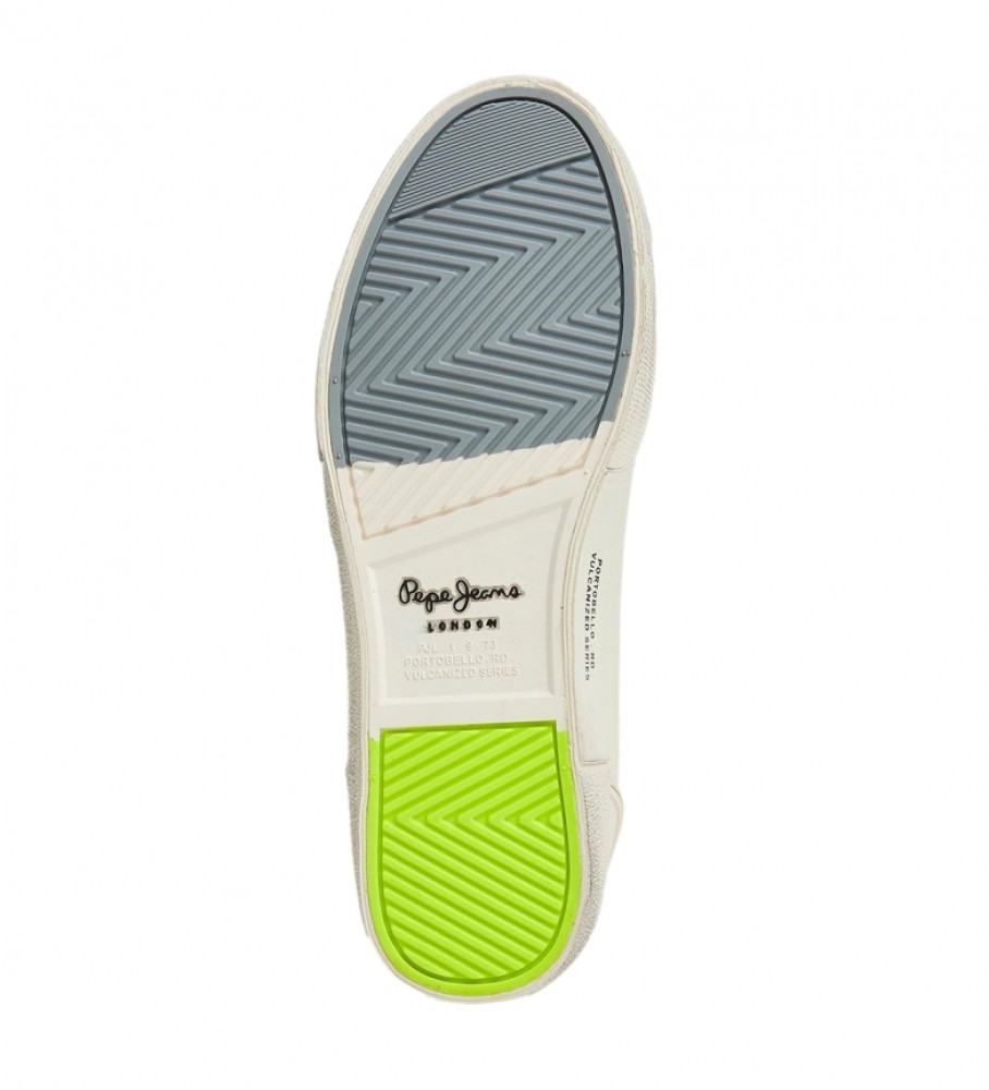 Tênis Pepe Jeans Kenton Vintagehigh de couro branco