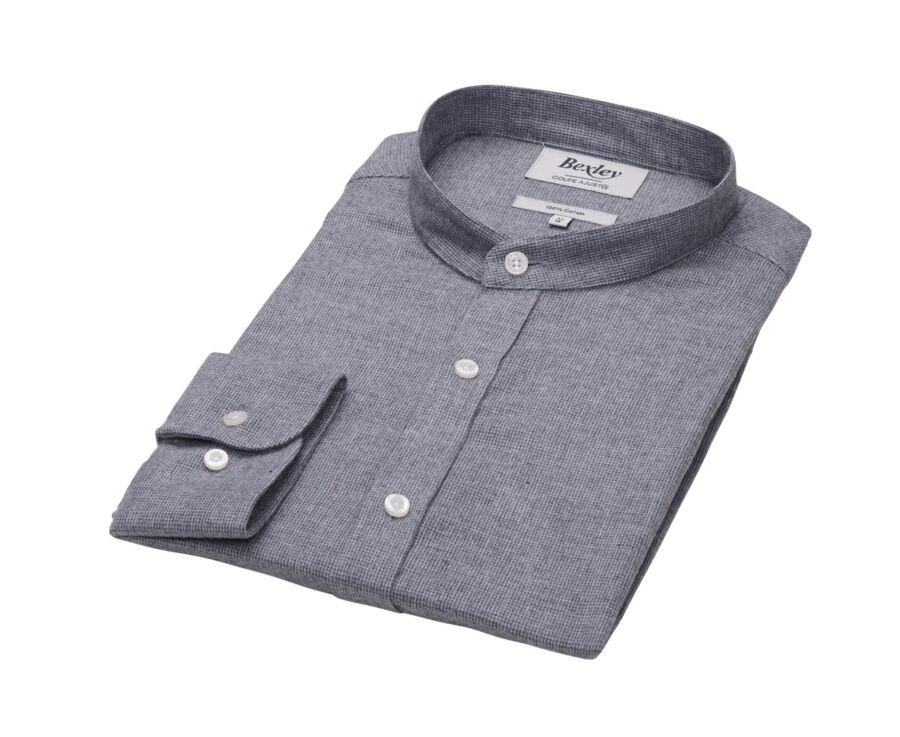 Chemise flanelle homme Anthracite et Gris - BARDIN