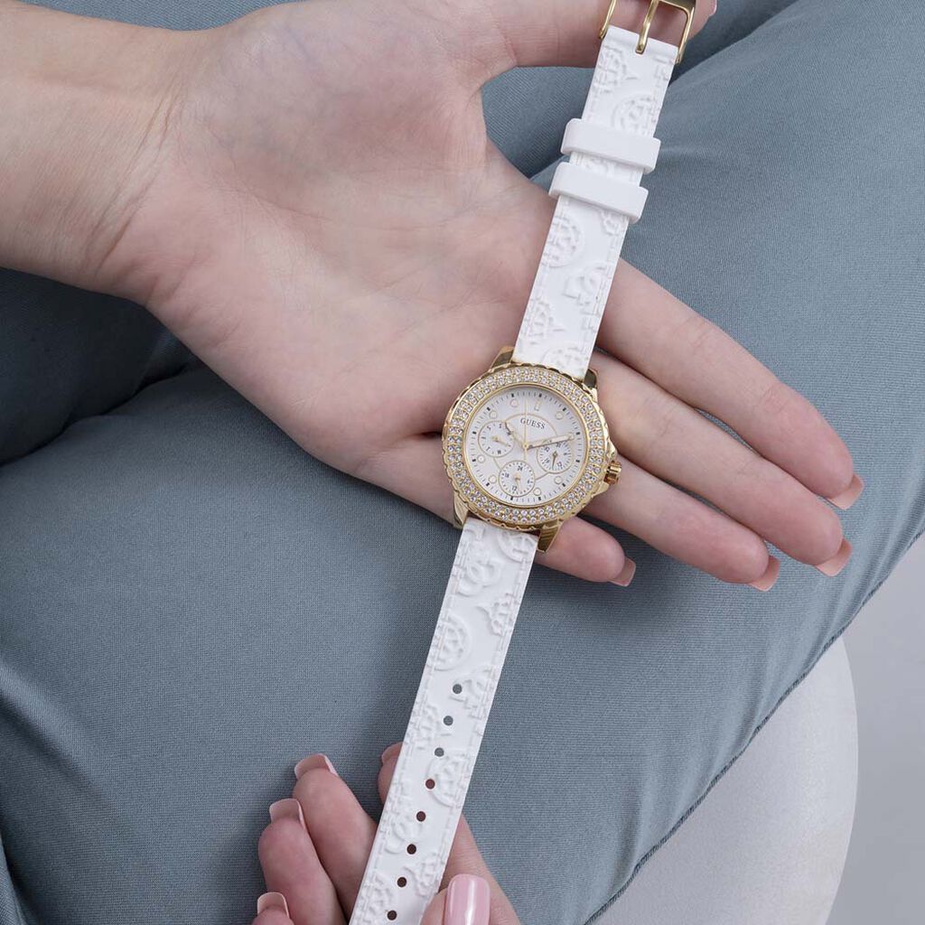 Montre Guess Crown Jewel Blanc
