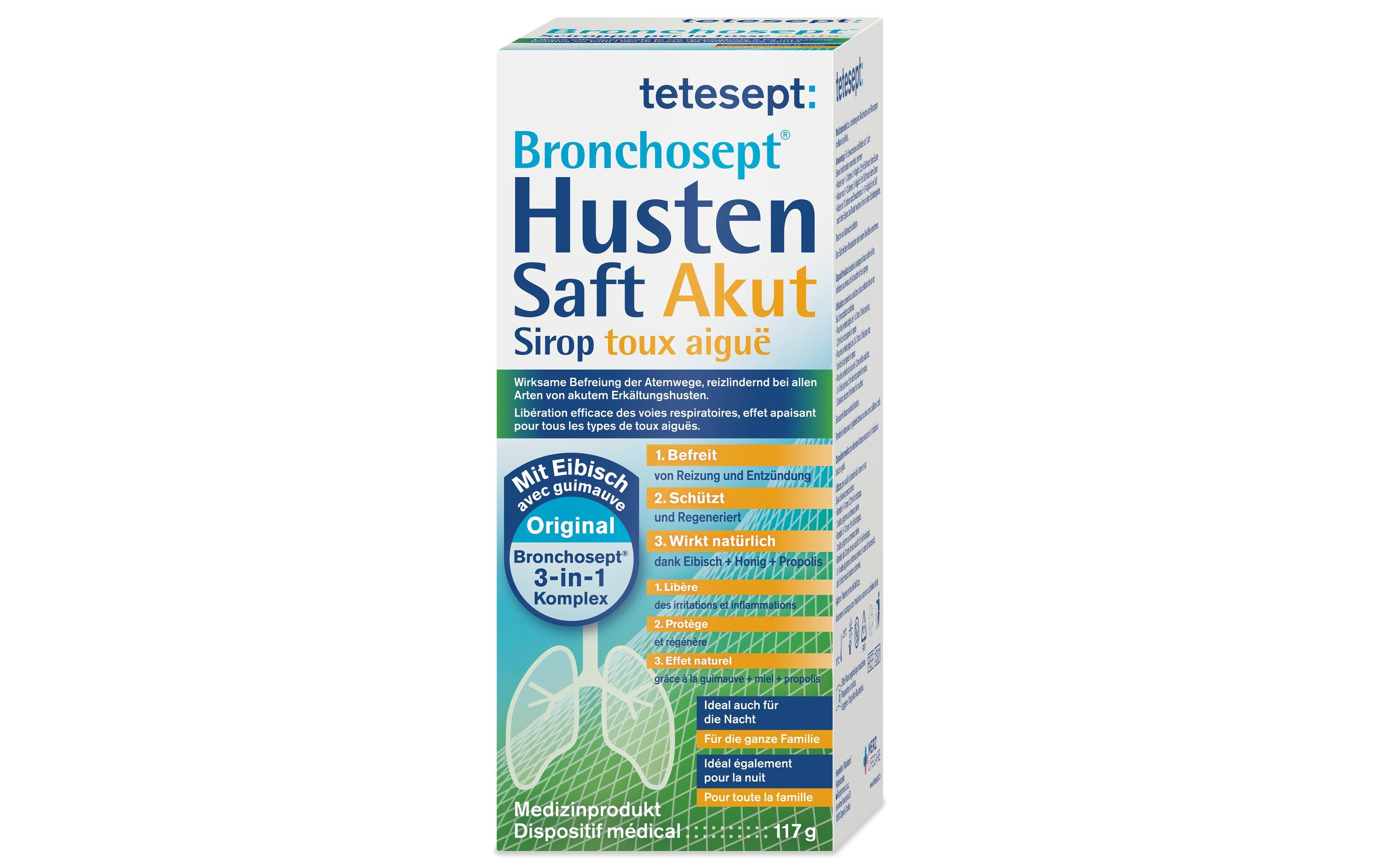 Bronchosan Hustensaft Akut 100 mlHustensaft beruhigt Hals und Rachen
