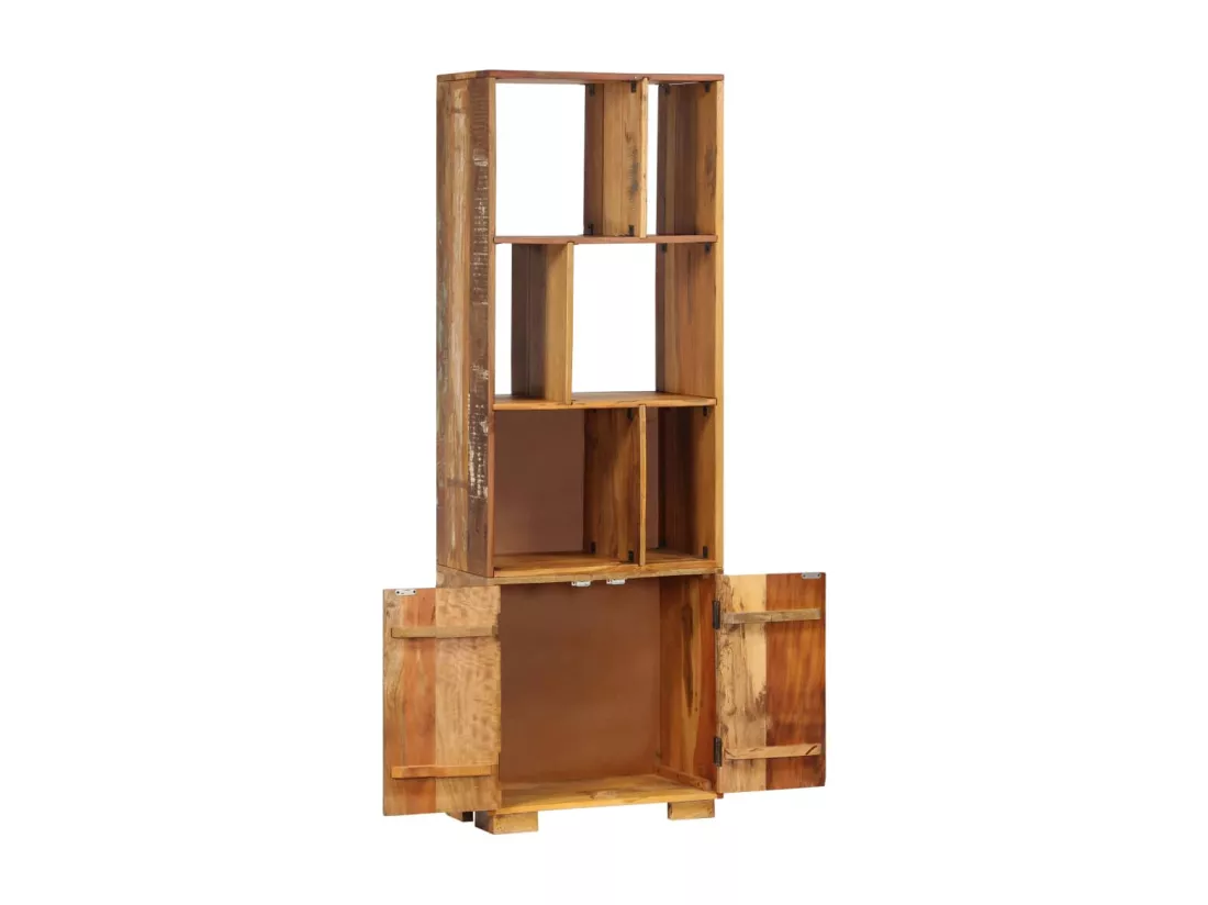 Bibliothèque 60x35x180 cm Bois de récupération solide