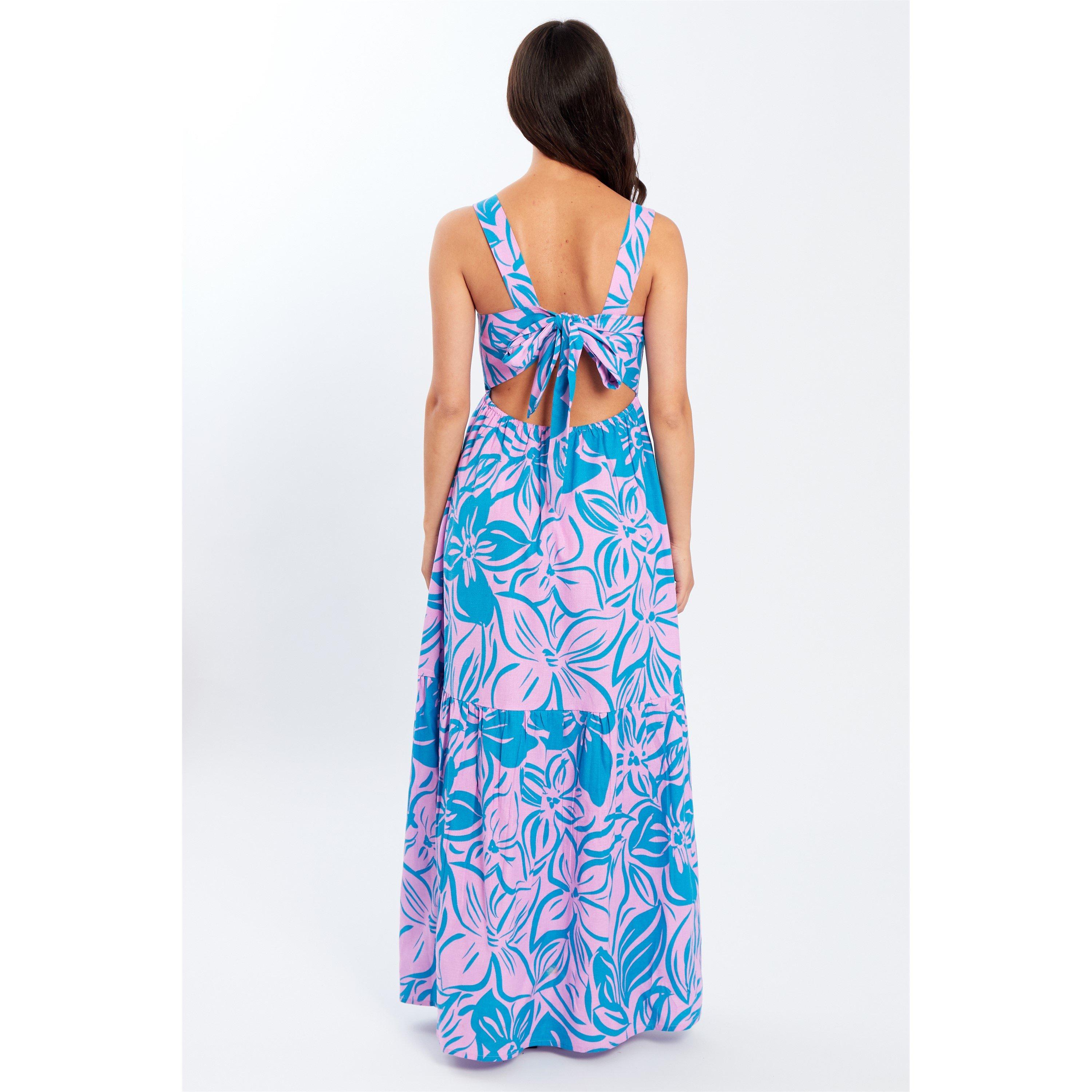 Be You Tie Tie Back Maxi Dress