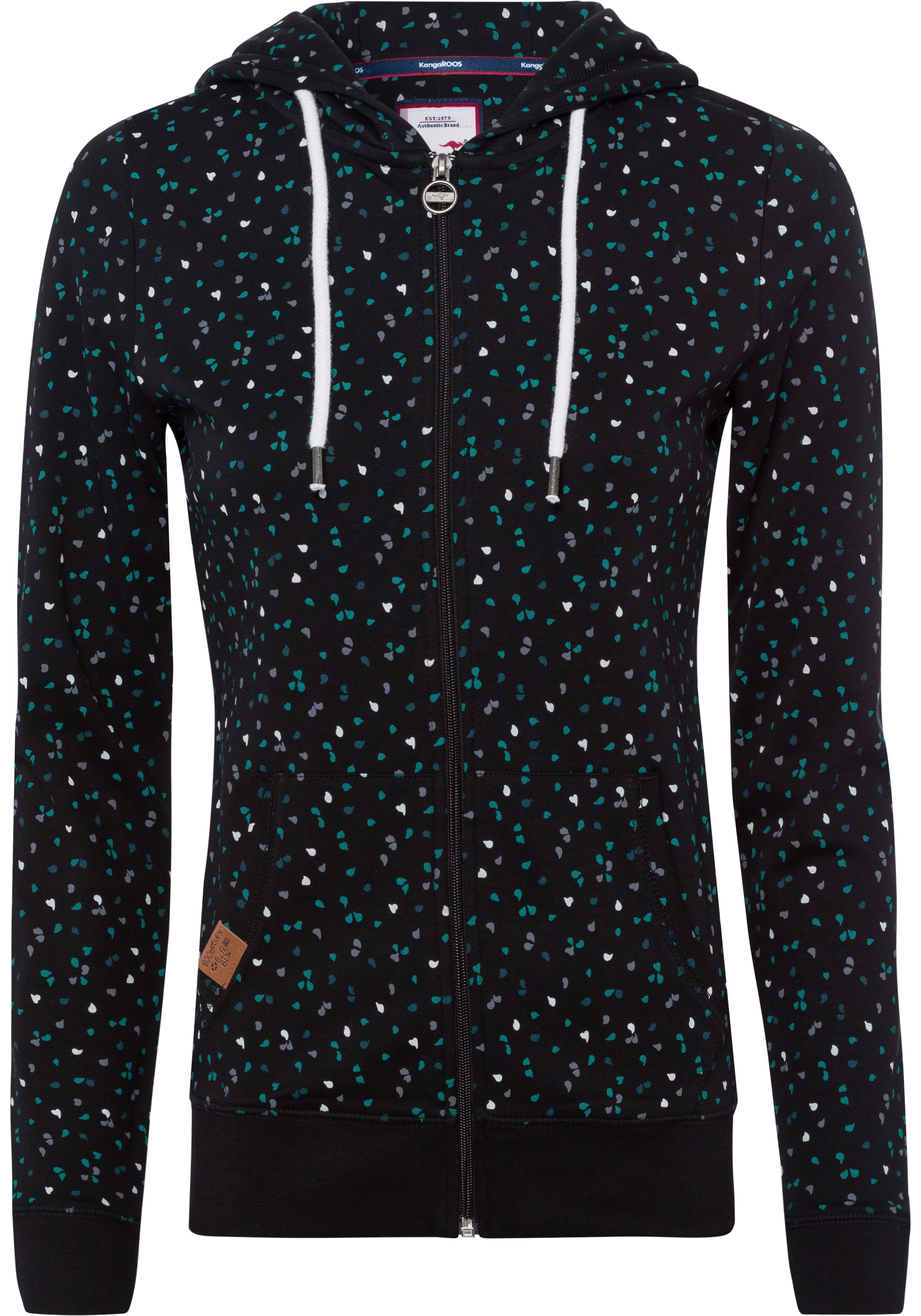 KangaROOS Kapuzensweatjacke , mit  sportlichem Minimal-Print