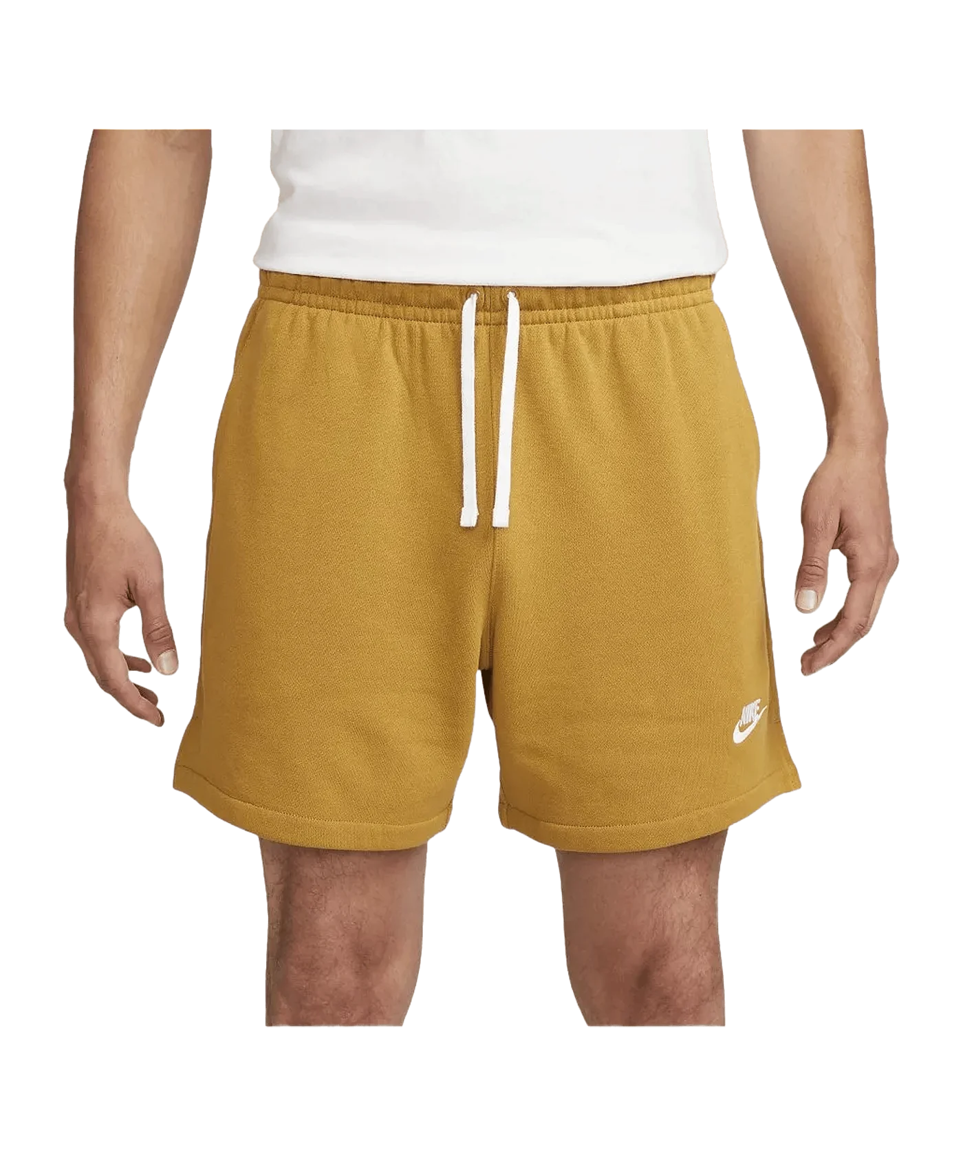 Nike Club Fleece Flow Short Braun Rot Weiss F716