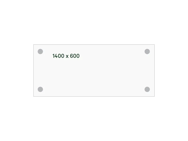 Skrivebord DNA, Birk 1400x600 mm I-ben/Alugrå