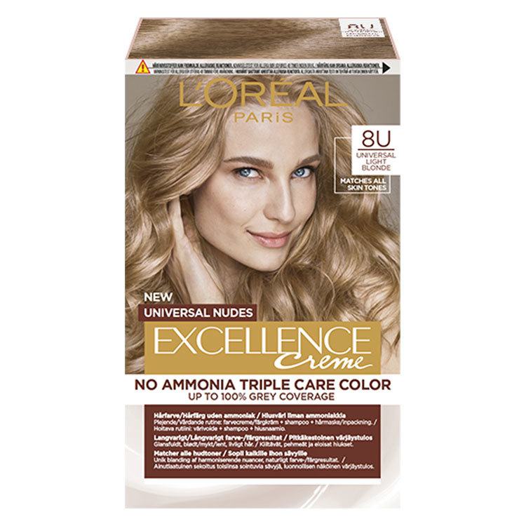L'Oréal Paris Excellence Universal Nudes 8U Universal Light Blonde 192ml