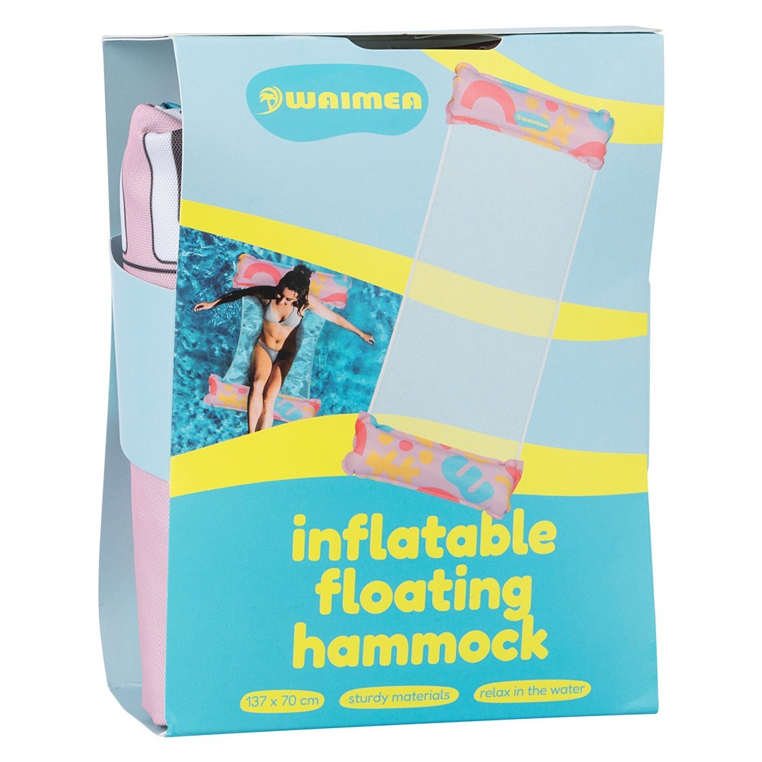Waimea Opblaasbare waterhangmat - Pink