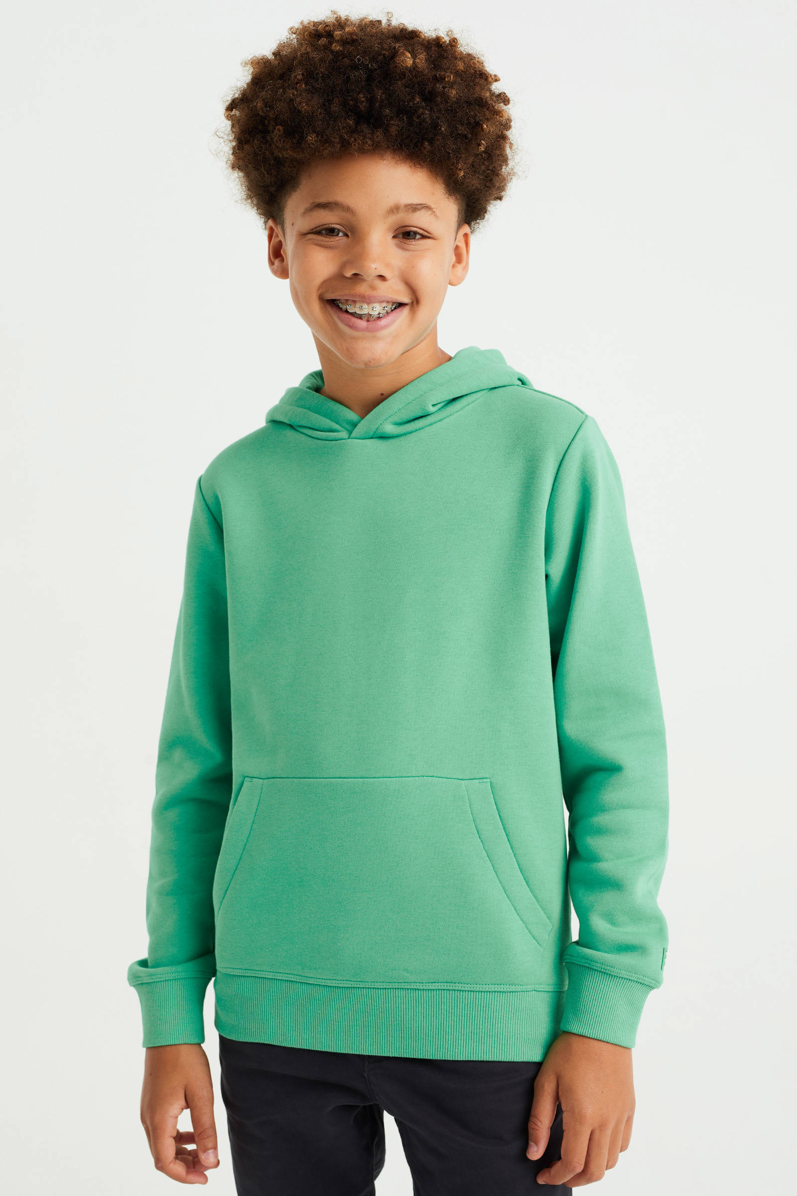 hoodie middengroen
