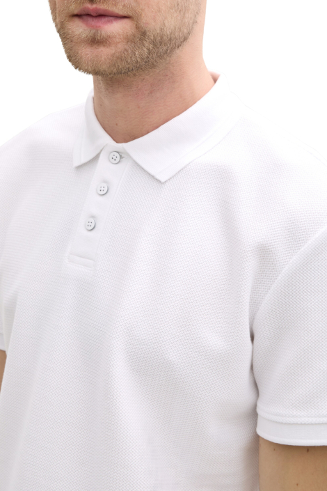 Tom Tailor witte heren polo
