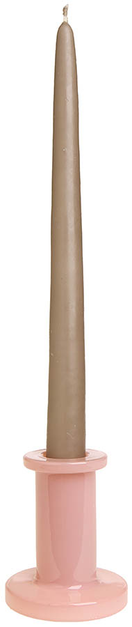 Dori lysestake 8 cm rosa