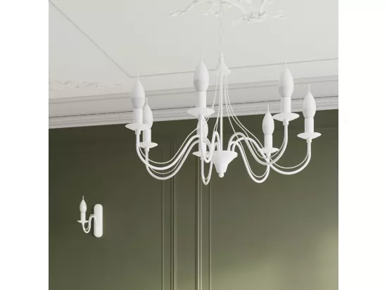 Sollux MINERWA Lustre à 3 bras multiples blanc, E14