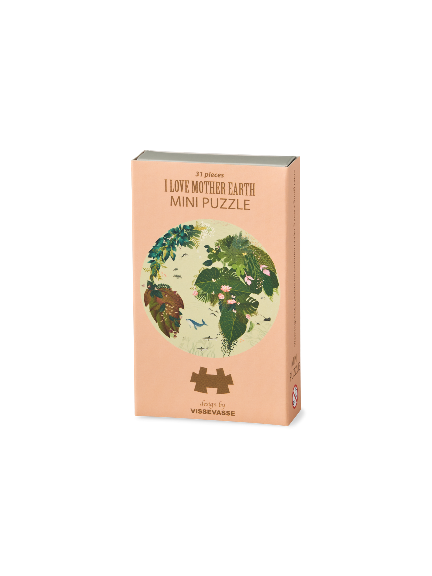 I Love Mother Earth-puslespil 31 brikker | Papir. Ø11 cm. | Multi | Vissevasse