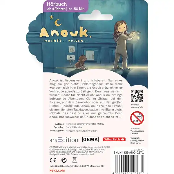 Audiochip Anouk, die nachts auf Reisen geht