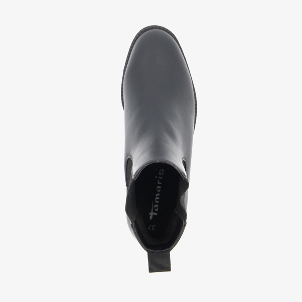 Tamaris lage dames chelsea boots zwart
