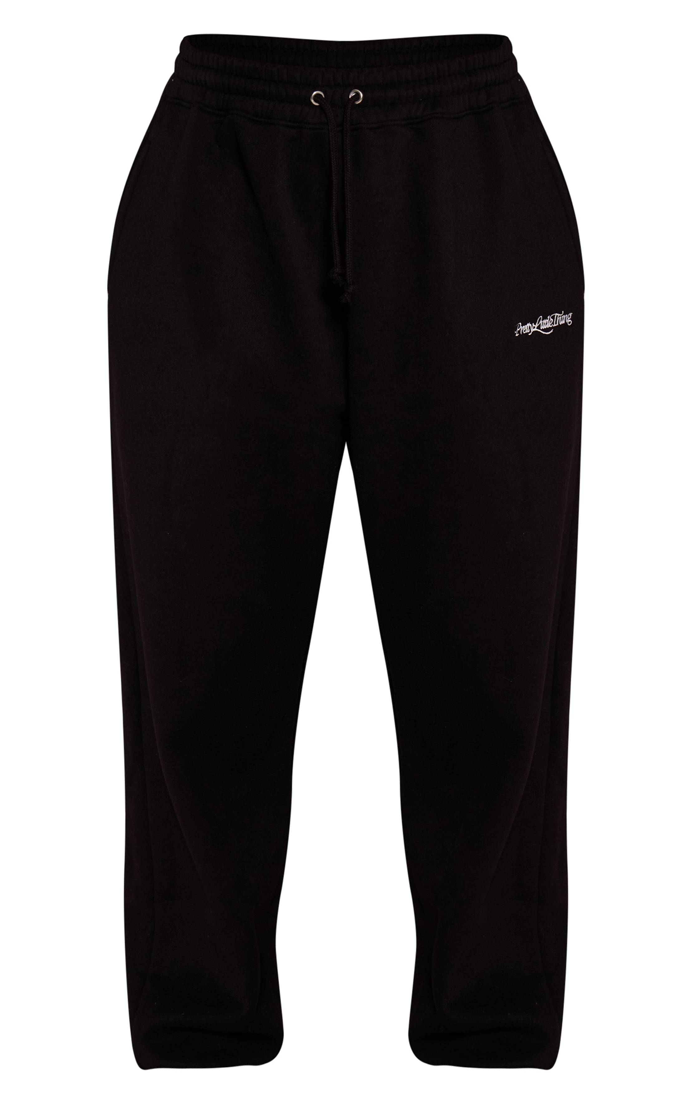 Noir Jogging PrettyLittleThing Plus Basic