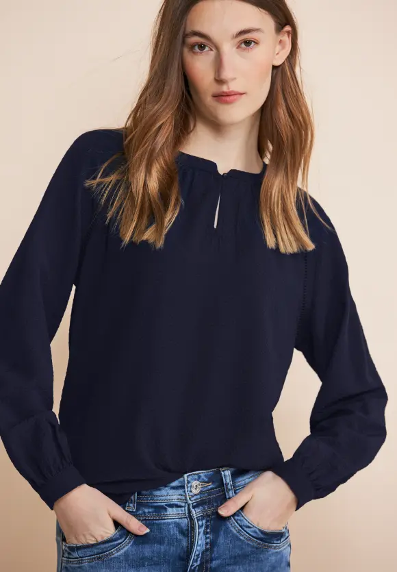 Raglan Bluse - deep blue