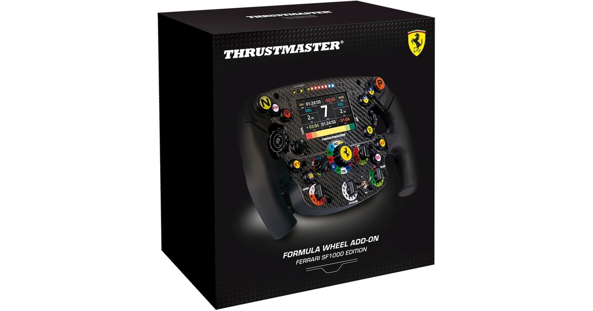 ThrustmasterFormula Wheel add-on Ferrari SF1000 Edition stuur add-on  (Zwart/aluminium, Pc, PS4, PS5, Xbox One, Xbox Series X/S)