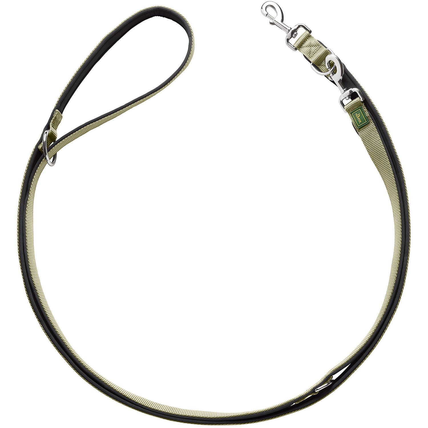 Hunter Vario Plus lijn - Hondenriem - Groen - 1.5 cm - 200 cm