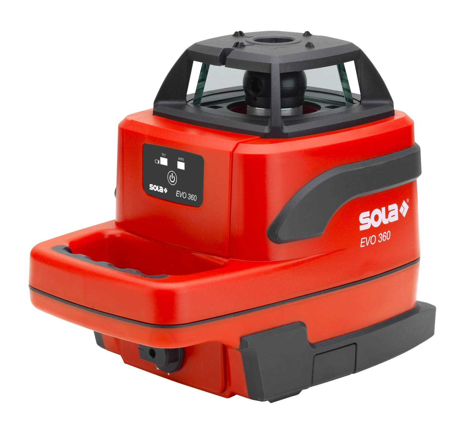 Sola EVO 360 PROFESSIONAL Rotatie laser set In Koffer - Rood - 300m   REC RRD2 Ontvanger