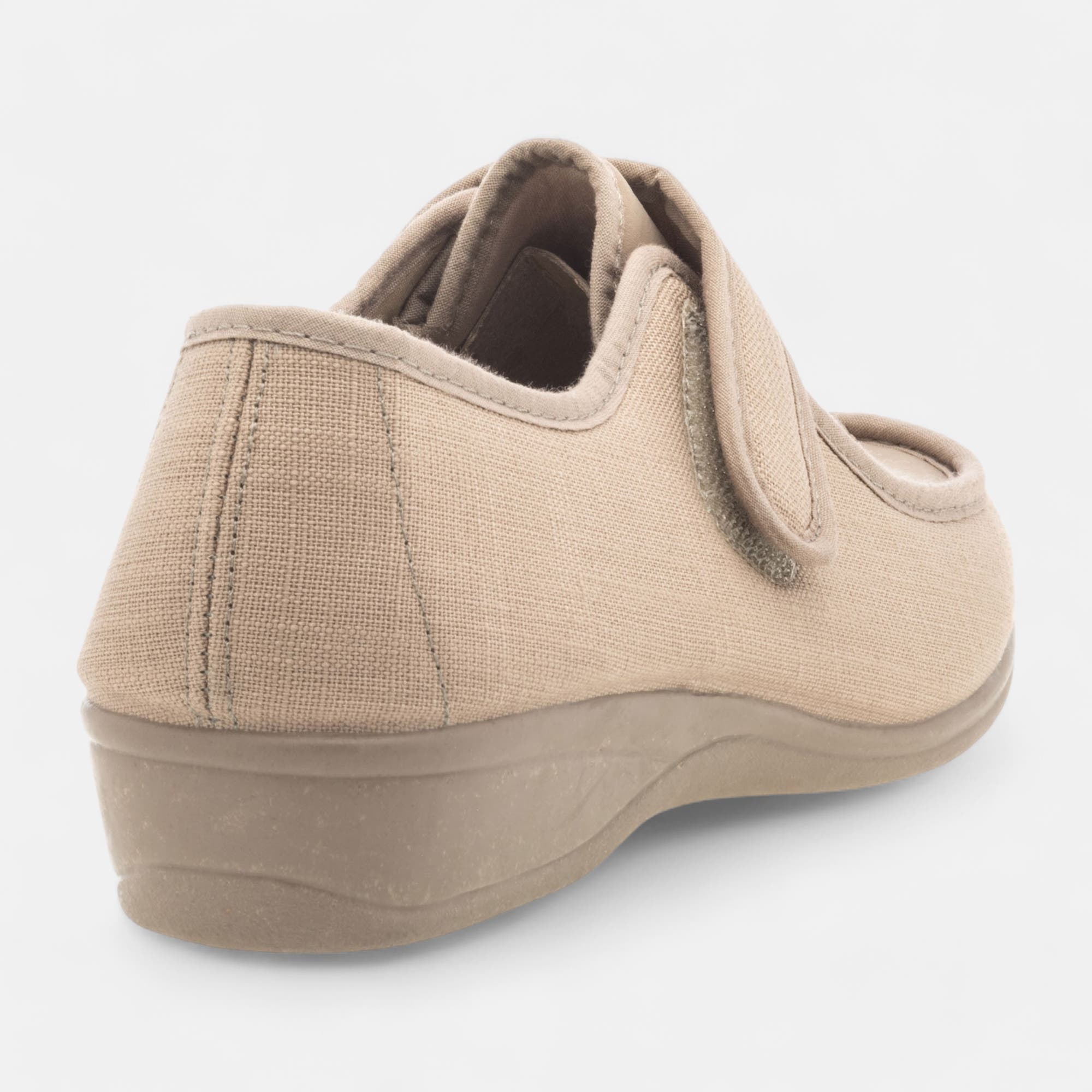 Tennis pieds sensibles Femme beige