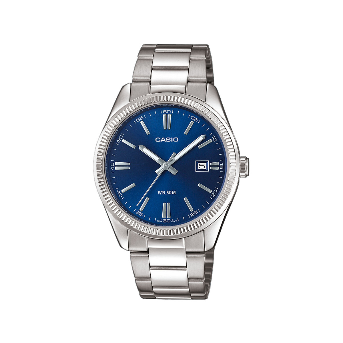 Montre CASIO homme bracelet acier inoxydable argent