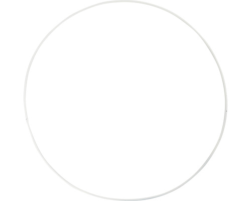 Witte metalen draadringen, 5 stuks, Ø 30 cm