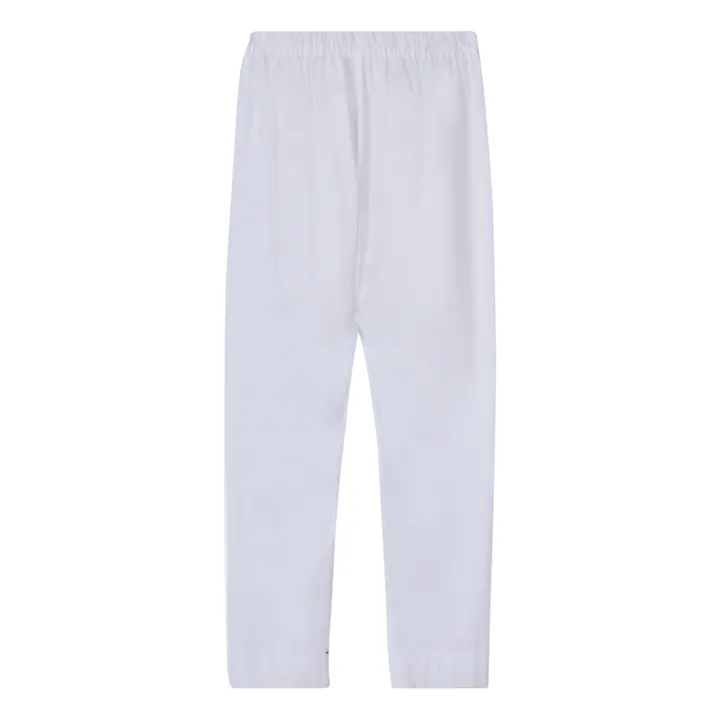 Xirena Pantalon Draper Popeline de Coton | Blanc