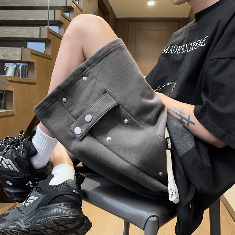 Bay Go Mall - Sweatshorts met trekkoord in de taille en effen paneel
