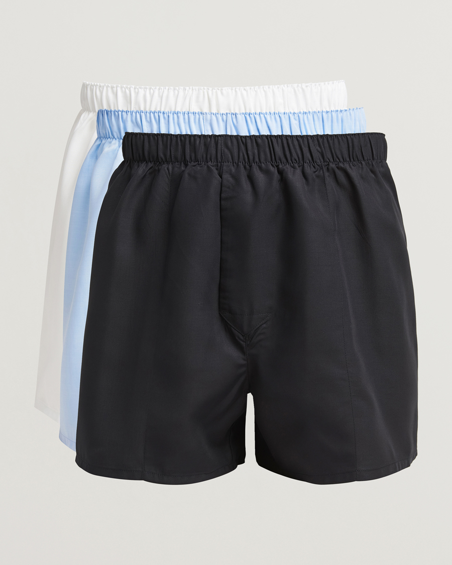 CDLP 3-Pack Boxer Shorts Classic Black/White/Sky Blue