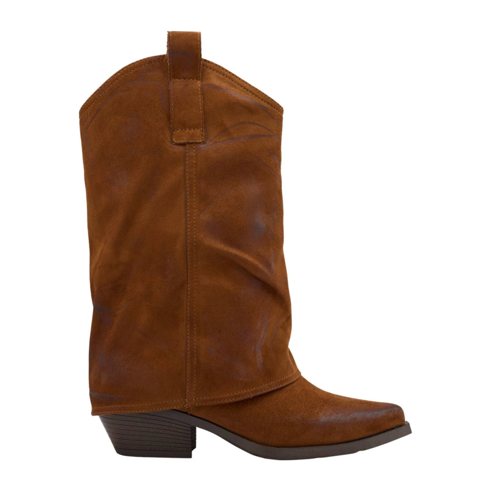 Oxmox cowboylaarzen met flap cognac