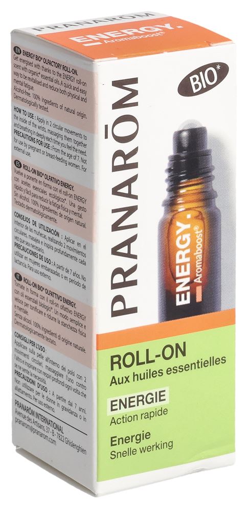 Pranarom Aromaboost Roll-on Roll-on Energy Bio Roll-on 5 ml