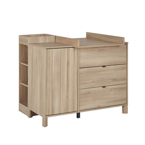 Commode 1 porte 3 tiroirs CALYPSO Chêne du bocage - GALIPETTE