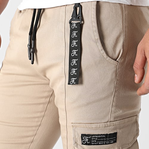 Pantalon Cargo 828 Beige
